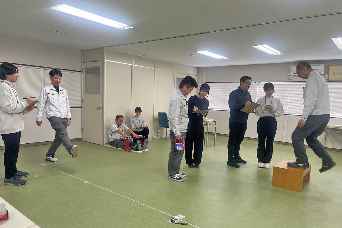 社員の健康促進活動の実践風景